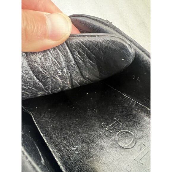 Christian Dior Vtg Trainers Low Black Leather Canvas Womens Sneaker Sz 37.5 US 7 - Picture 15 of 15